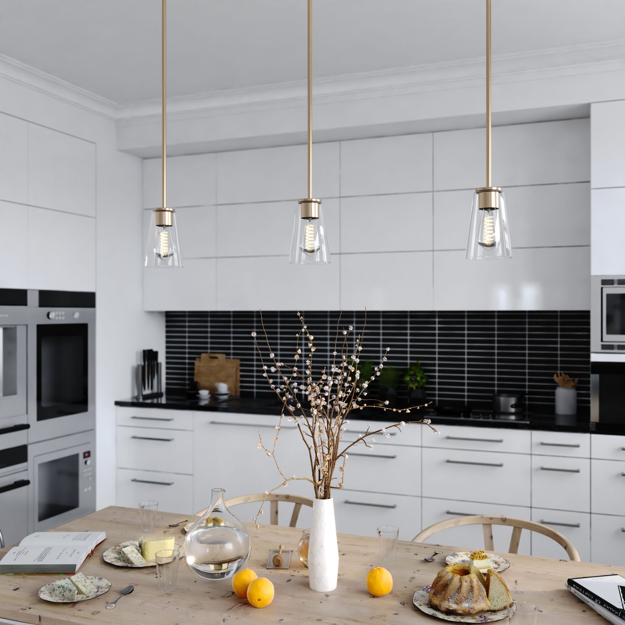 Beverly LED 4.5 inch Muted Brass Mini Pendant Ceiling Light