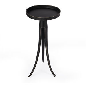 Monique Large Pedestal Side Table in Black