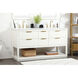 Larkin 60 X 22 X 34 inch White Vanity Sink Set