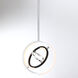Trilogy LED 13 inch Polished Nickel Pendant Ceiling Light