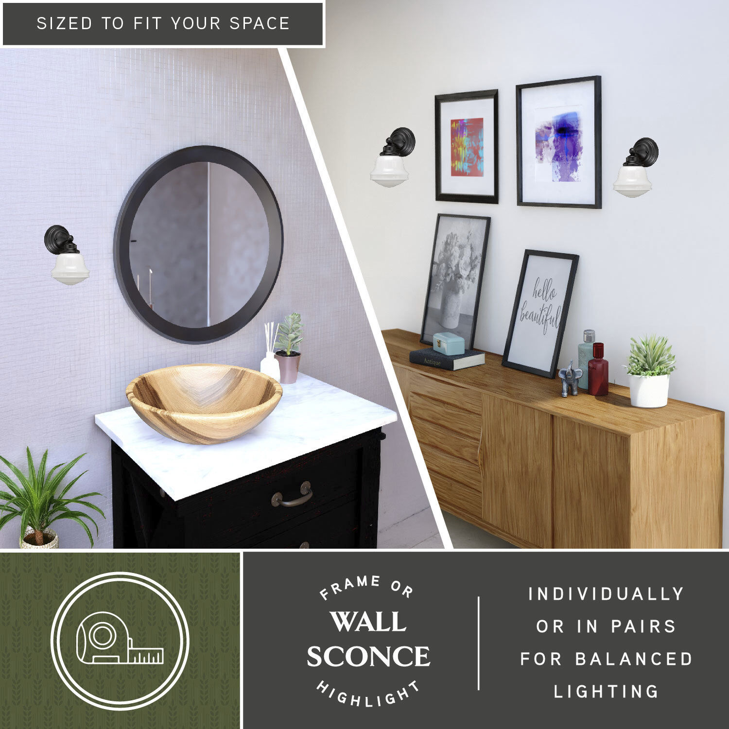 Huntley LED 6.75 inch Oil Rubbed Bronze Bathroom Light Wall Light