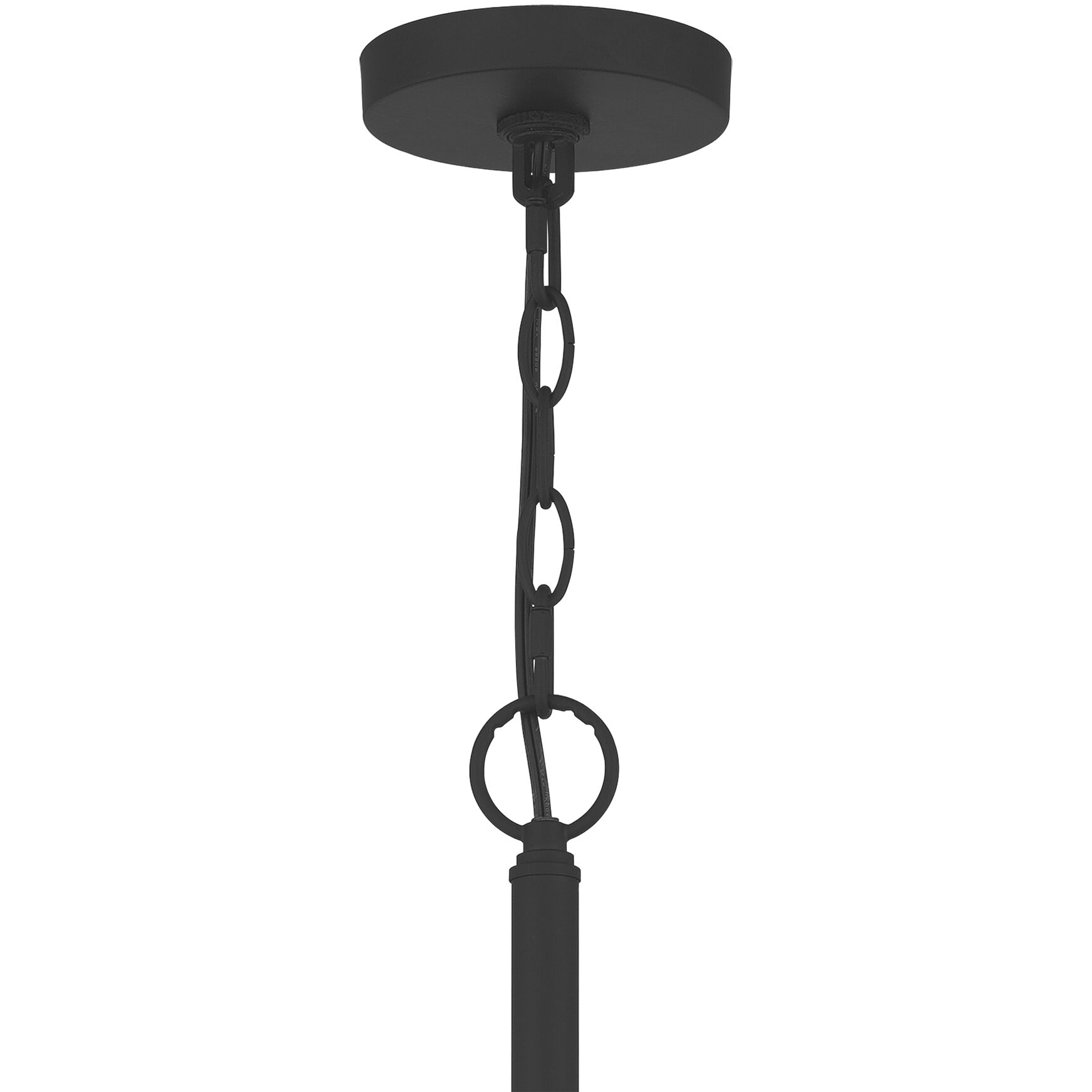 Abner 8 Light 28 inch Matte Black Chandelier Ceiling Light
