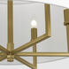 TOB by Thomas O'Brien Danica 6 Light 25 inch Burnished Brass Chandelier Ceiling Light