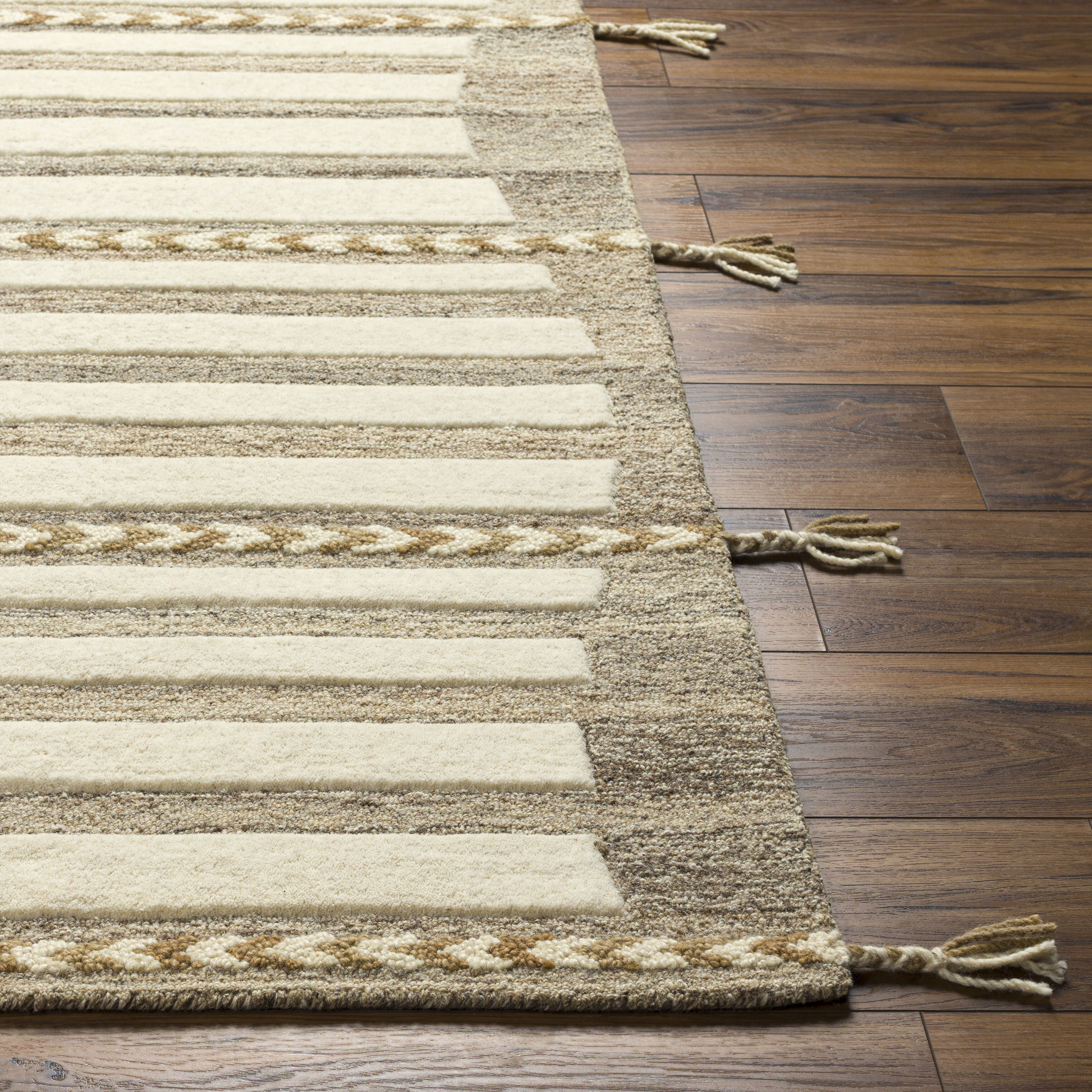 Cherokee 36 X 24 inch Tan Rug in 2 x 3, Rectangle