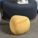 River Rock 14.5 inch Harvest Gold Yellow and Black Pouf
