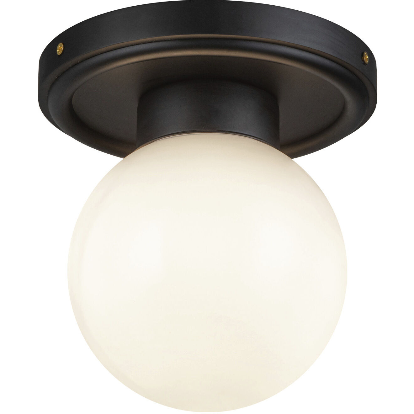 Alora Mood Fiore 1 Light 6 inch Matte Black Semi-Flush Mount Ceiling Light