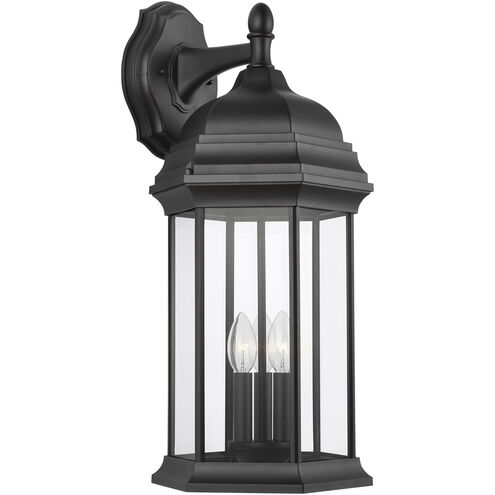 Sevier 3 Light 23.25 inch Black Outdoor Wall Lantern, Extra Large
