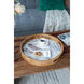Round Cream/Brown Tray