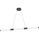 Akari LED 49.5 inch Black Linear Pendant Ceiling Light