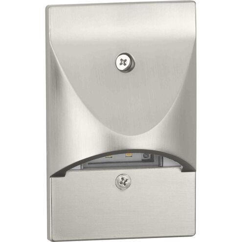 LED Step Lights 120 4.5 watt Brushed Nickel Indoor/Outdoor Step Light, Progress LED