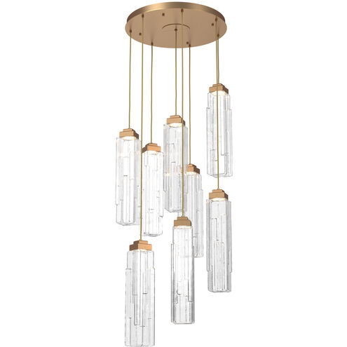 Ledgestone LED Novel Brass Chandelier Ceiling Light, Round Multi-Pendant