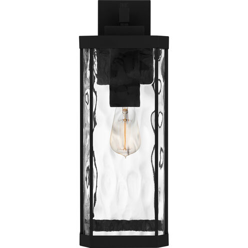 Balchier 1 Light 20 inch Matte Black Outdoor Wall Lantern