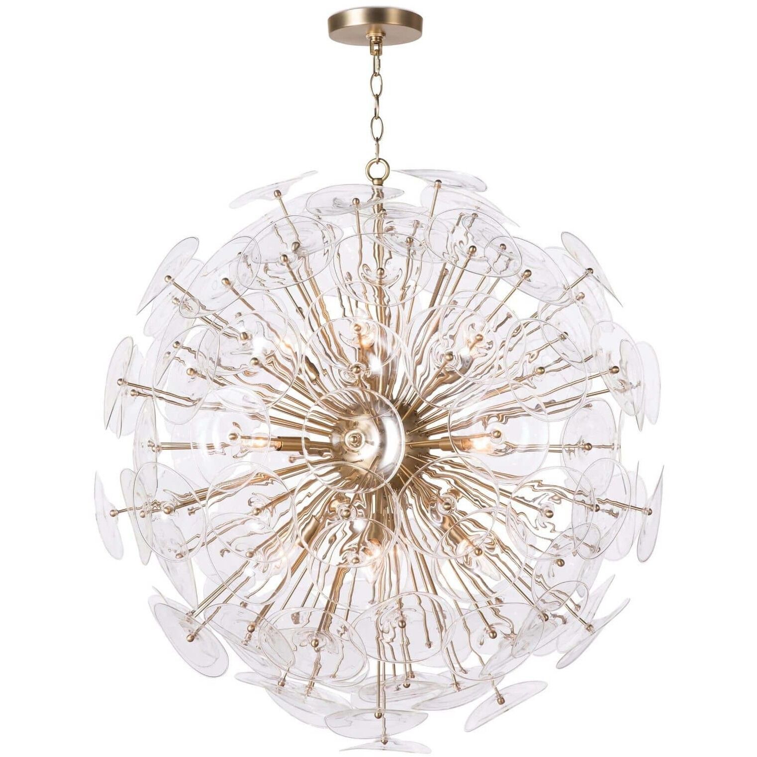 Poppy 12 Light 33 inch Clear Chandelier Ceiling Light, Large