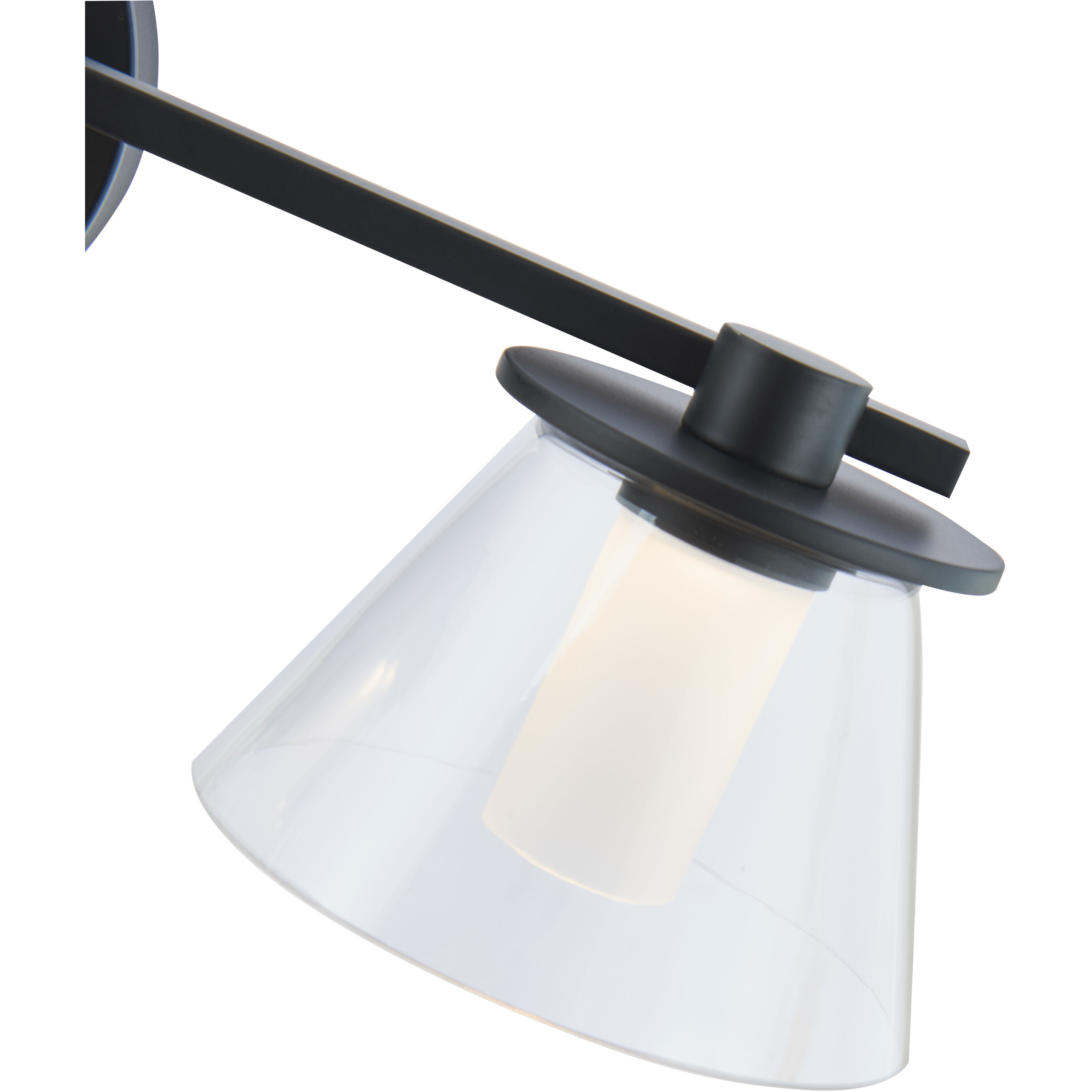 Cone LED 22 inch Black Bath Vanity Light Wall Light