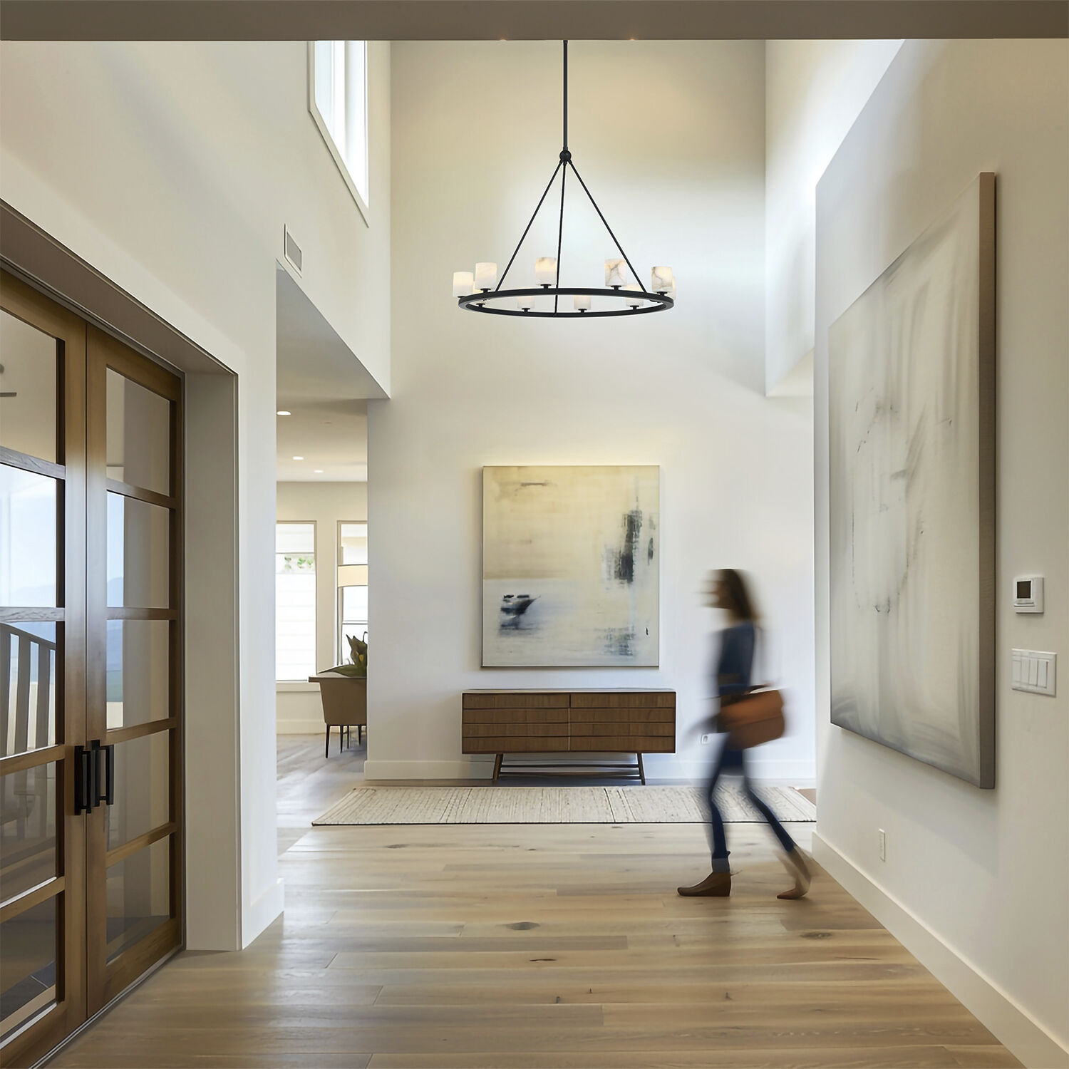 Aragon 12 Light 48 inch Matte Black Chandelier Ceiling Light