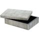 Pin Stripe Bone 10 X 6 inch Gray Box