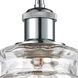 Ballston Candor 1 Light 5 inch Polished Chrome Mini Pendant Ceiling Light in Clear Waterglass, Ballston