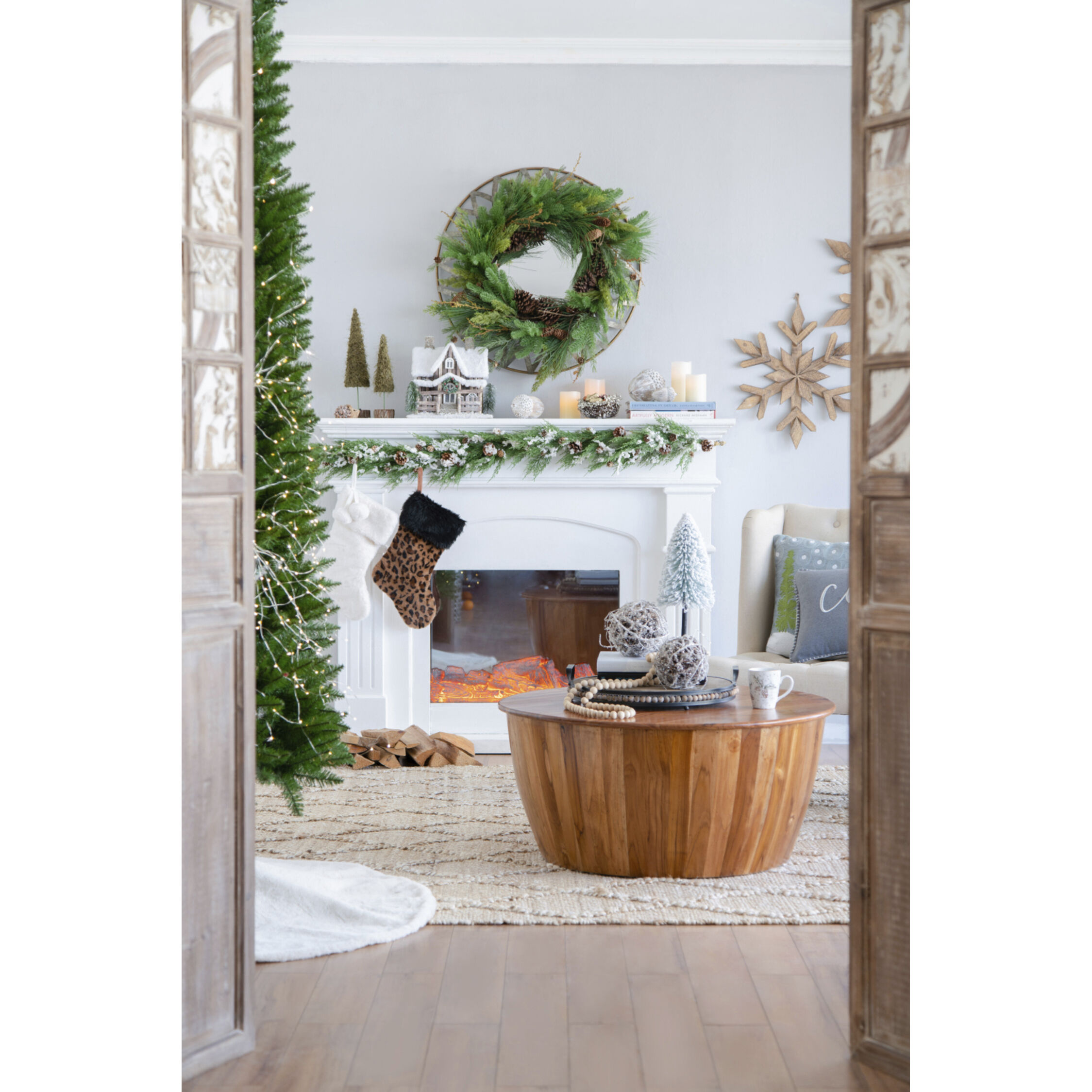 Anita White and Black Holiday Décor