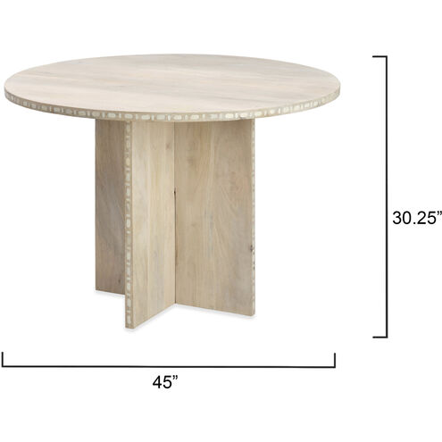 Sama White Patina Bistro Dining Table