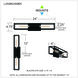 Leighton 2 Light 24 inch Matte Black Bath Light Wall Light