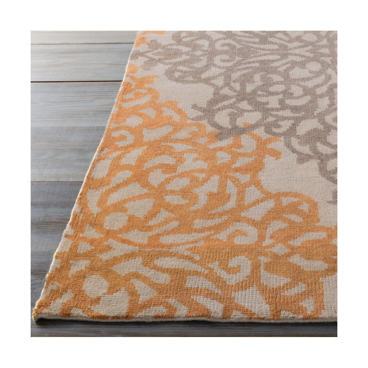 Caspian 132 X 96 inch Gray and Neutral Area Rug, Wool