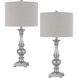 Nampa 28 inch 100.00 watt Antique Silver Lamp Set Portable Light