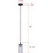 Kinslea 1 Light 4.75 inch Matte Black Pendant Ceiling Light in Clear Glass