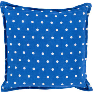 Polka Dot 20 inch Dark Blue, Cream Pillow Kit
