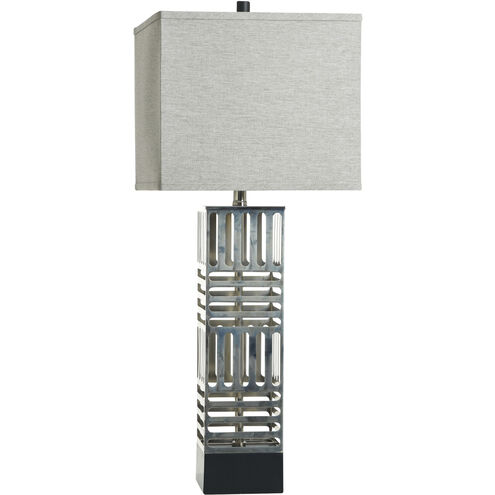 Orion 34.75 inch 100.00 watt Silver and Black Table Lamp Portable Light