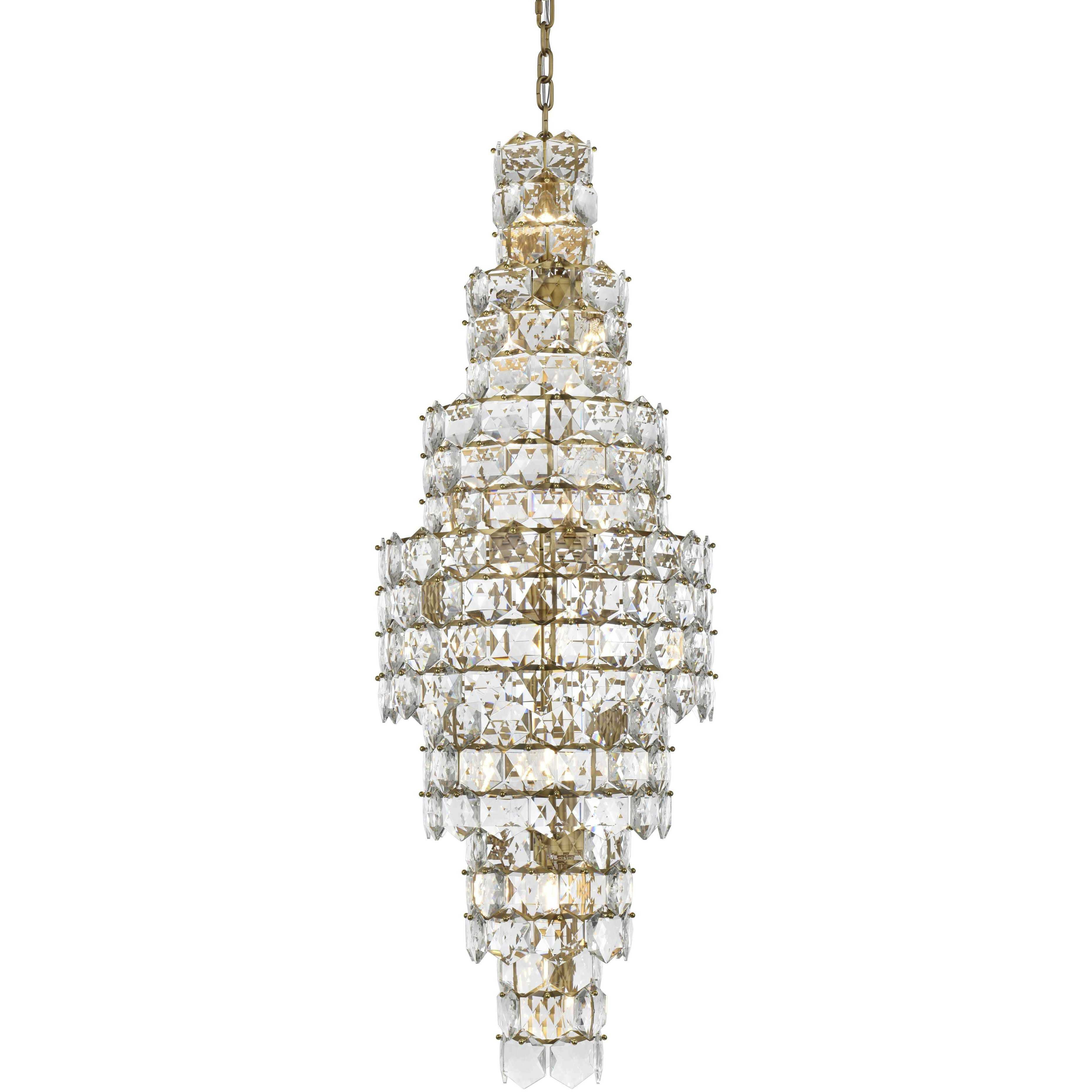 Adaline 26 Light 24 inch Satin Gold Chandelier Ceiling Light