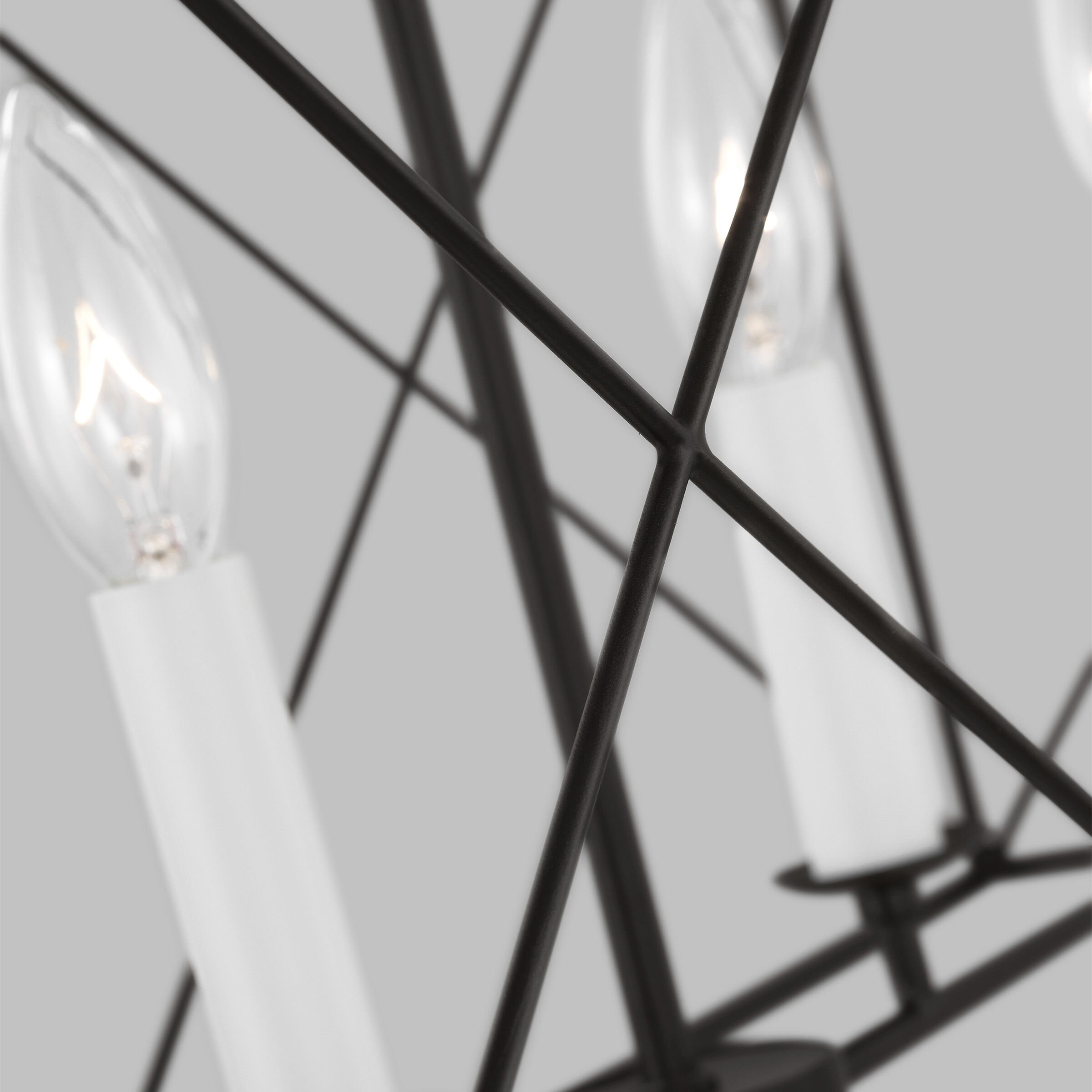 C&M by Chapman & Myers Beatrix 6 Light 46 inch Aged Iron Linear Lantern Pendant Ceiling Light