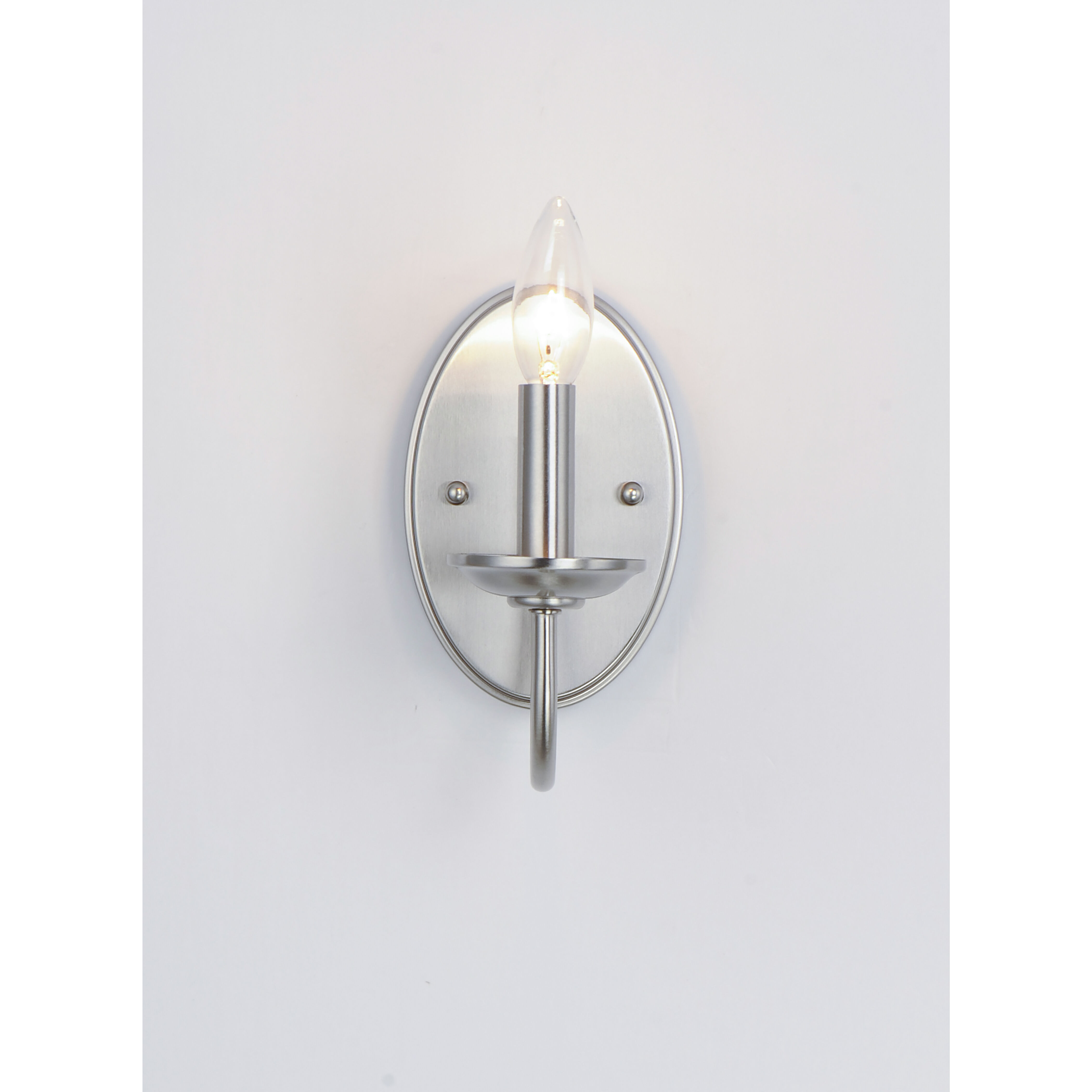 Logan 1 Light 5 inch Satin Nickel Wall Sconce Wall Light