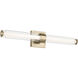 Laurene LED 26.5 inch Champagne Bronze Linear Bath Bar Wall Light, Medium