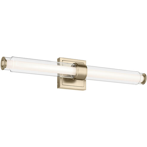Laurene LED 26.5 inch Champagne Bronze Linear Bath Bar Wall Light, Medium