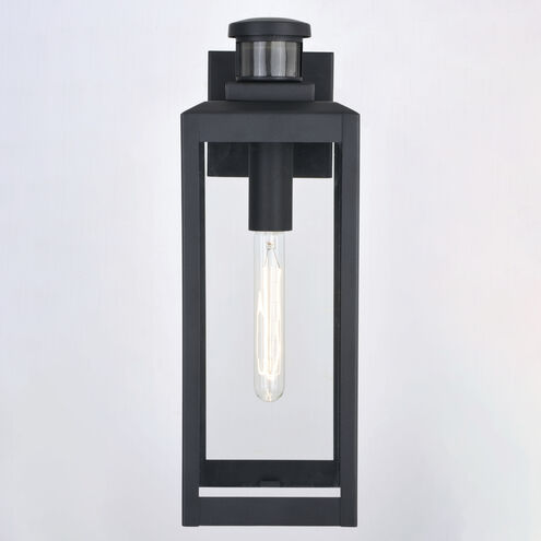 Kinzie Textured Black Outdoor Motion Sensor