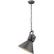 Crew 1 Light 18 inch Gray Pendant Ceiling Light