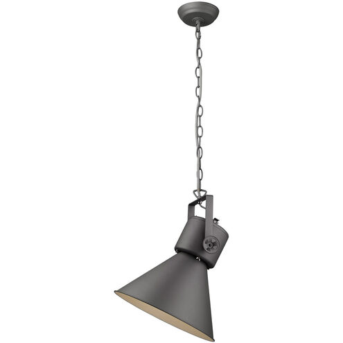 Crew 1 Light 18 inch Gray Pendant Ceiling Light