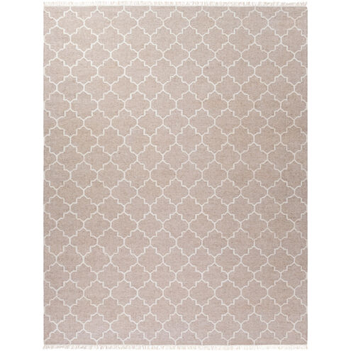 Isle 120 X 96 inch Neutral and Neutral Area Rug, Viscose and Wool