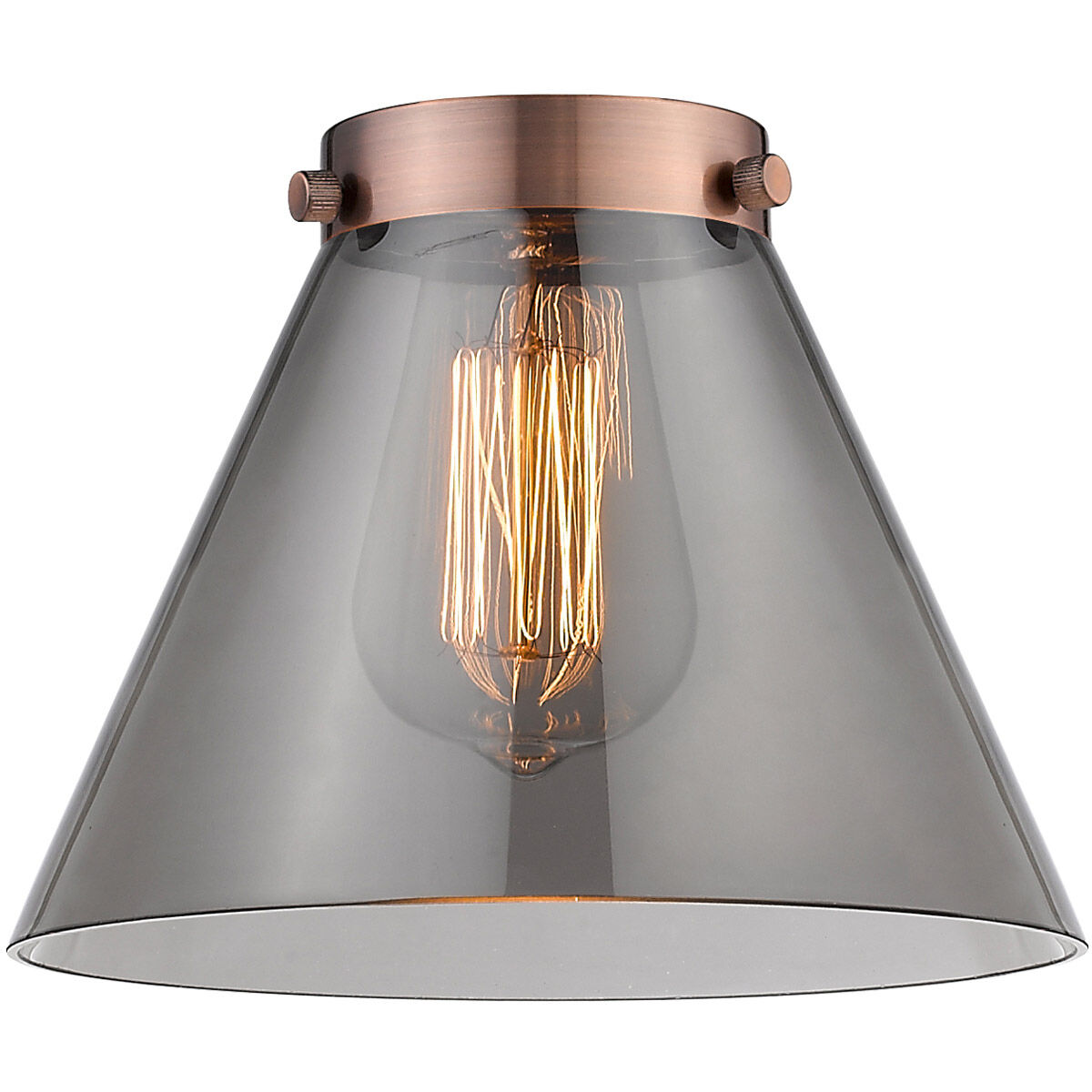 Large Cone Smoke Glass, Large, Cone