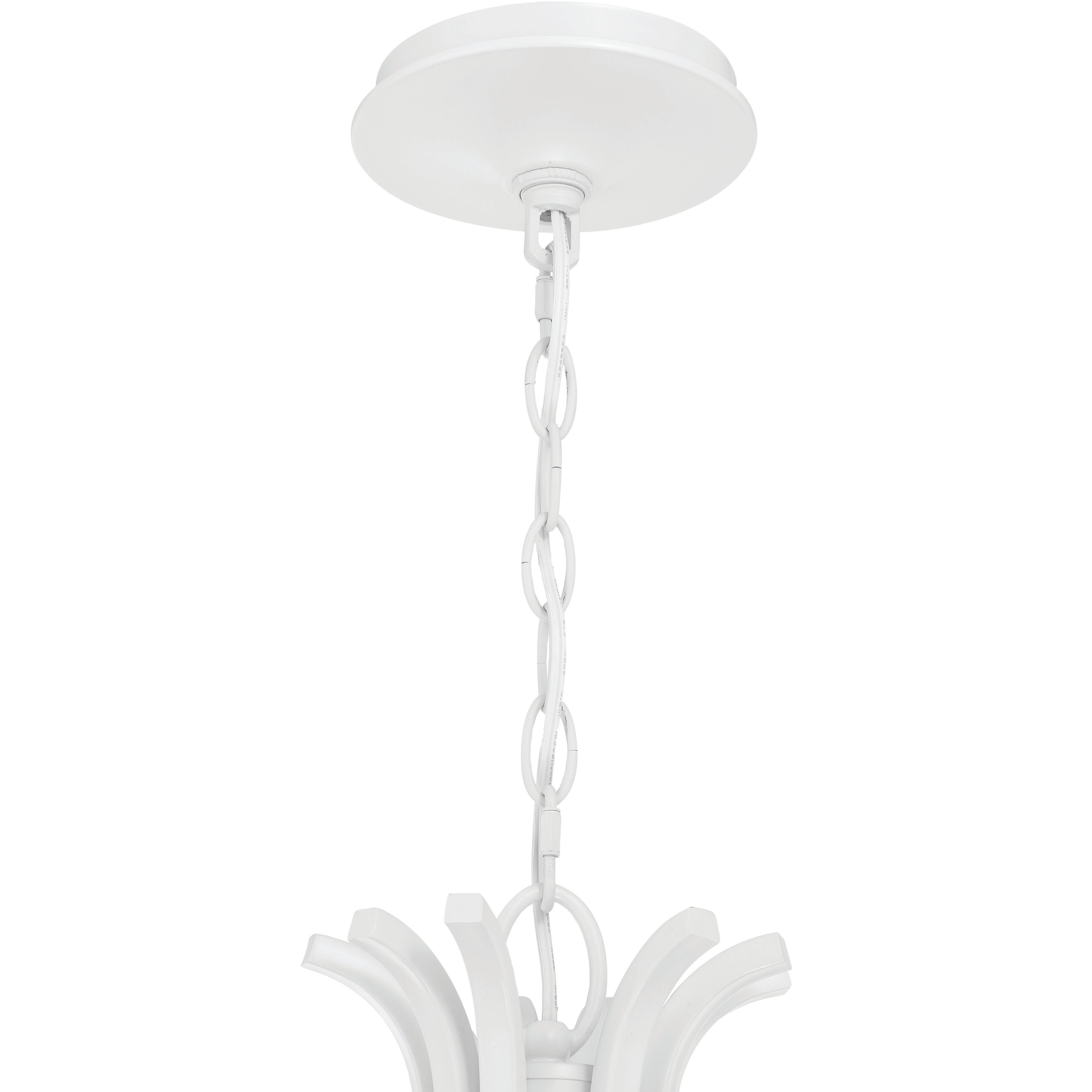 Kokomo 9 Light 36 inch Matte White Chandelier Ceiling Light