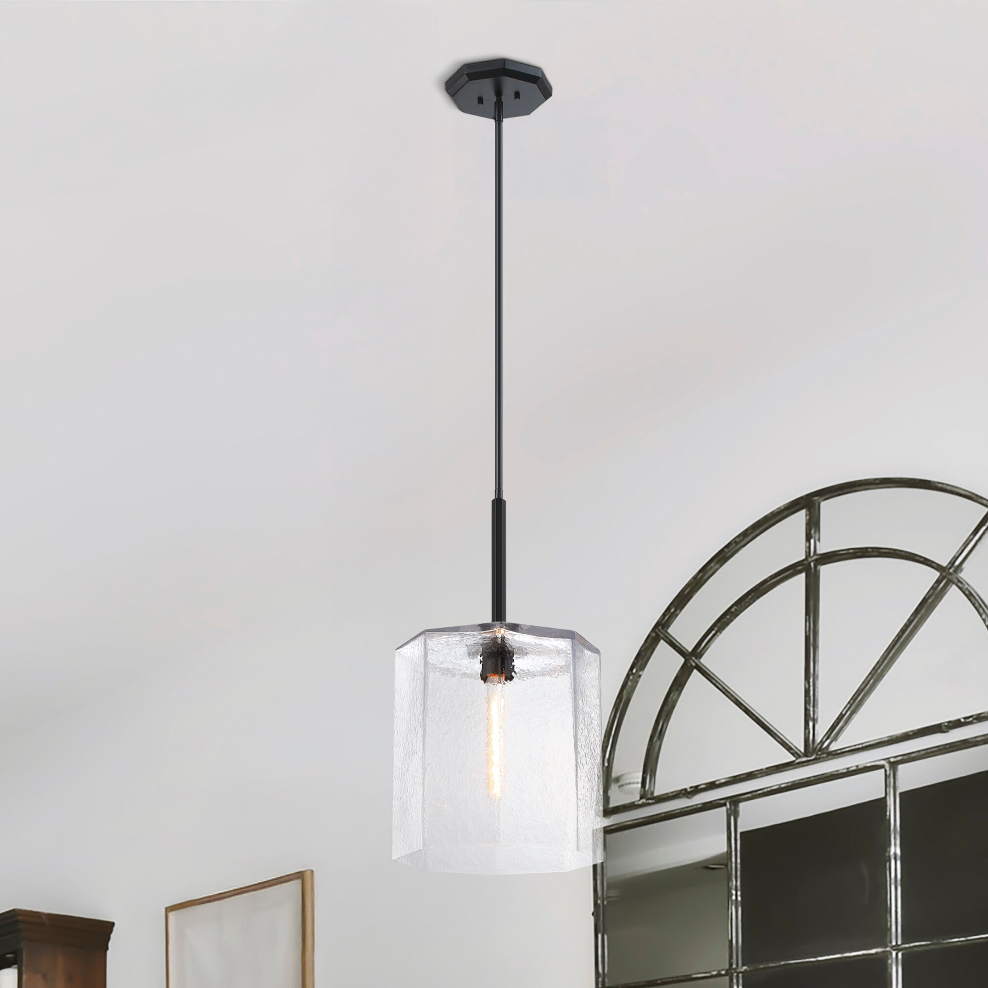 Haven LED 14 inch Matte Black Pendant Ceiling Light