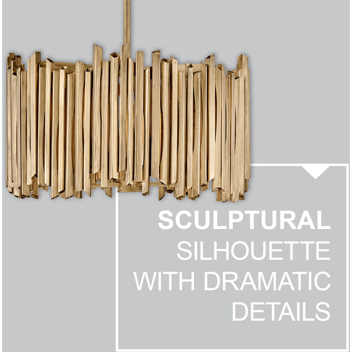 Lisa McDennon Roca 40 inch Burnished Gold Indoor Chandelier Ceiling Light