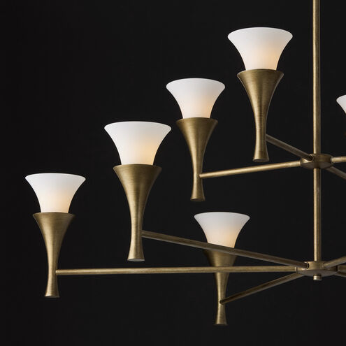 Nola 10 Light 48 inch Mystic Luster Chandelier Ceiling Light