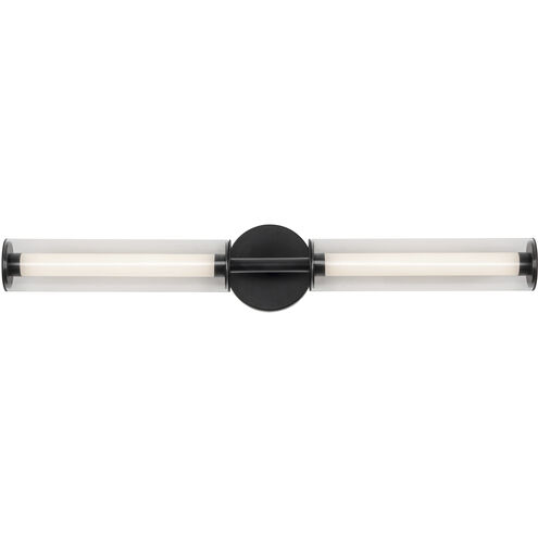 Braga LED 27.88 inch Black Bath Vanity Light Wall Light