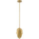 Pod LED 8.25 inch Legacy Brass Pendant Ceiling Light