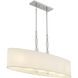 Stone 5 Light 42 inch Polished Chrome Island Light Ceiling Light