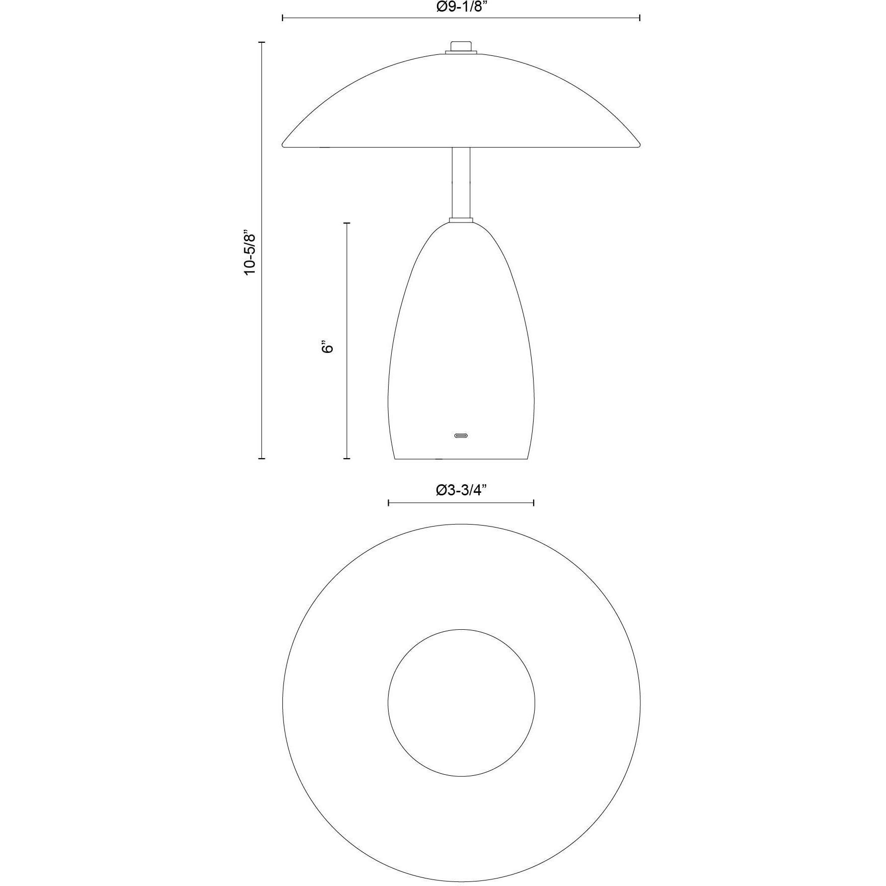 Alora Mood Poppy 10.63 inch 3 watt Pine Green Table Lamp Portable Light