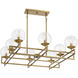 Crosby 8 Light 30 inch Warm Brass Chandelier Ceiling Light, Essentials