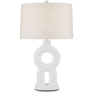 Ciambella 31.5 inch 150 watt White Table Lamp Portable Light