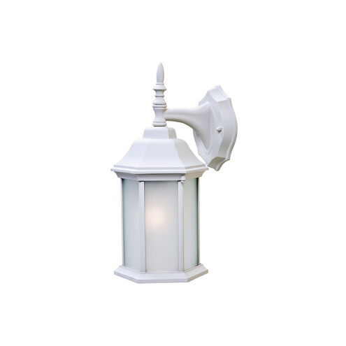 Craftsman 2 1 Light 16 inch Textured White Exterior Wall Mount